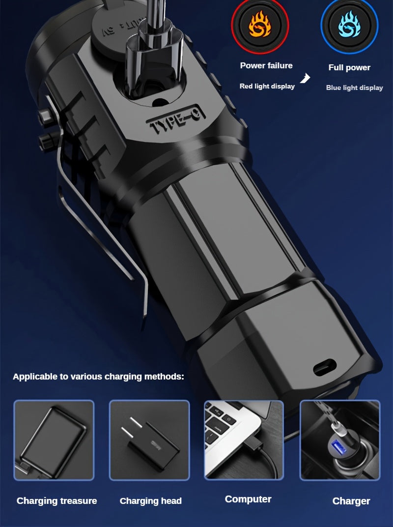 Mini LED USB Rechargeable Flashlight