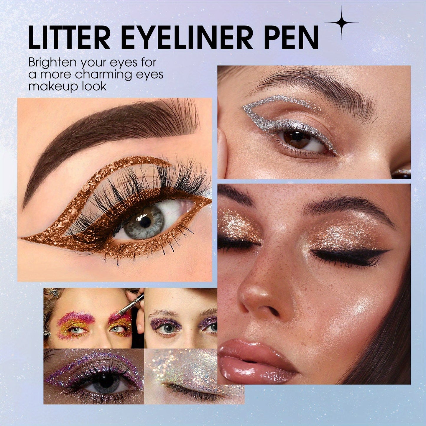 Vibrant Glitter Liquid Eyeliner Pen