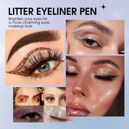 Vibrant Glitter Liquid Eyeliner Pen