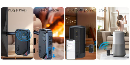 5.3 Wireless AUX Adapter For Car, Wireless Transmitter Receiver, Transmitter For TV/Airplane/Headphones, Receiver For Speaker Car Adapter