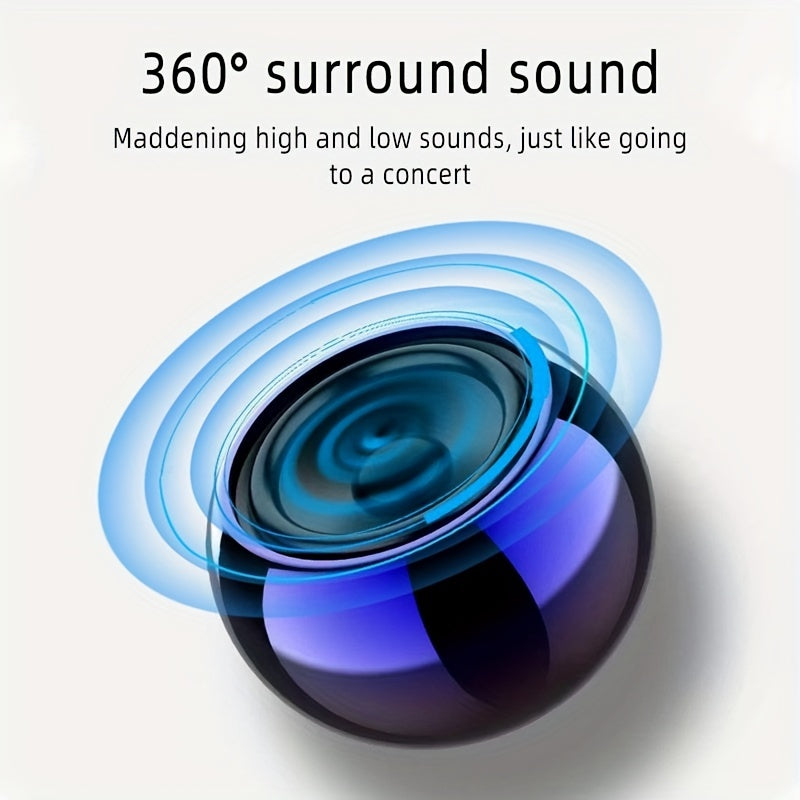 Small Steel Cannon: Portable Music Player Mini M3 Wireless Speaker with Subwoofer for HD Surround Sound
