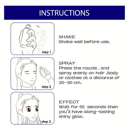 1PCS Glitter Spray Shimmer Silver