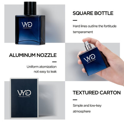 Long-lasting Eau de Toilette Cologne Spray: Fresh and Natural Classic Summer Beach Fragrance