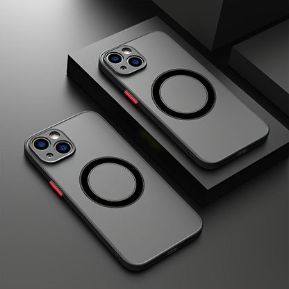 Luxury Matte Magnetic Wireless Charging Phone Case