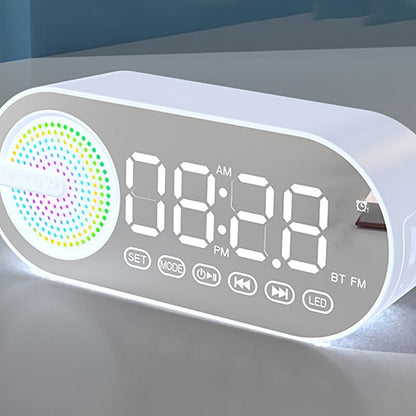 Dual speaker wireless clock speaker, subwoofer 3D Surround Sound, no sense of delay does not card, super-durable