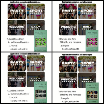 192 Skull Flower Leopard Toenails