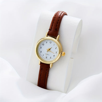 Chic Analog PU Leather Wrist Watch