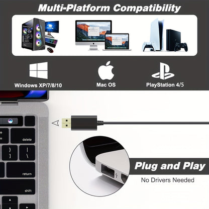 GM-02 PC Microphone - Plug and Play, Mute, RGB Light Control, Gaming Microphone for PC Desktop