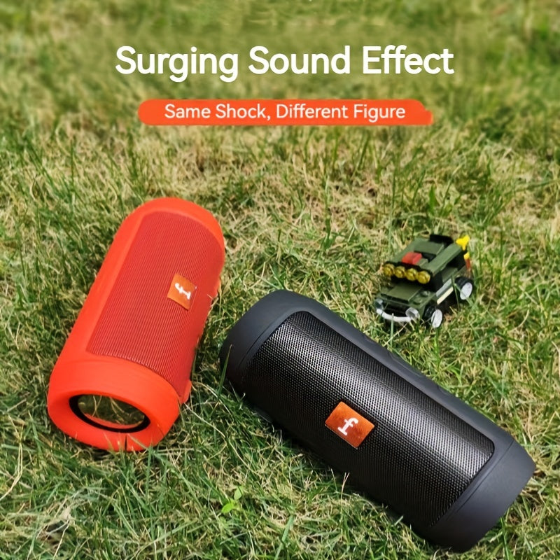 Wireless 3D Surround Sound Portable Outdoor Subwoofer with Charging Cable, Auxiliary Cable, TWS Stereo, Pole, Hands-free Call