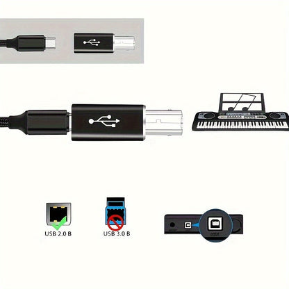 USB Type C Printer Adapter Midi Electric Piano Synth Driver Dock Fax Scanner