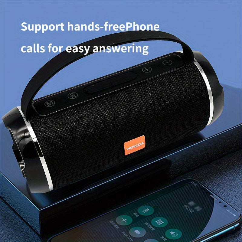 Wireless Bass Speaker Portable Wireless Cube Speaker - Stereo Ultra Bass Music Player With USB/TF/FM Radio