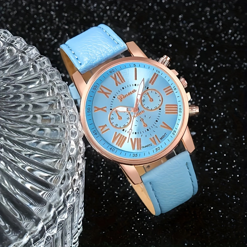 Elegant Quartz Wrist Watch and Jewelry Set