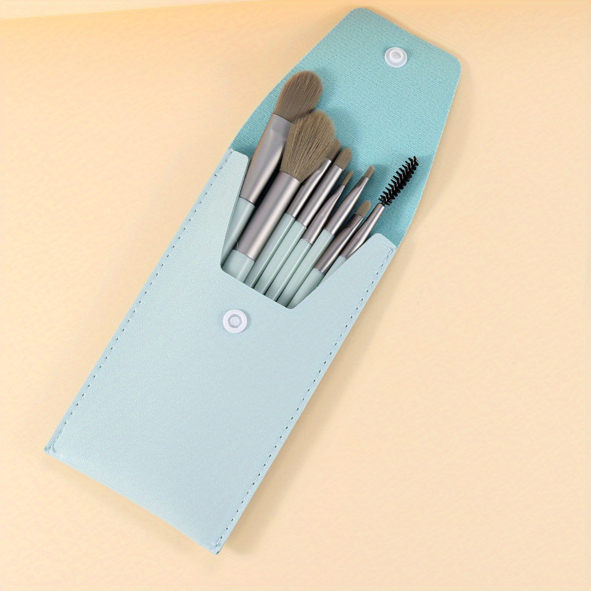 Portable Mini Makeup Brush Set with Storage Bag 8pcs