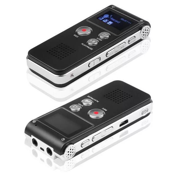 1pc Digital Voice Recorder - 8GB Mini Audio Recorder with MP3 Player Compatibility, One-Click Recording, 20 Hours Playtime, Built-in Microphone