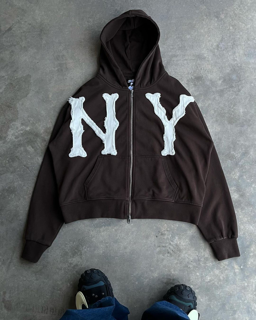 [$88 OFF] || Full-Zip NY Hoodie - Low in Stock