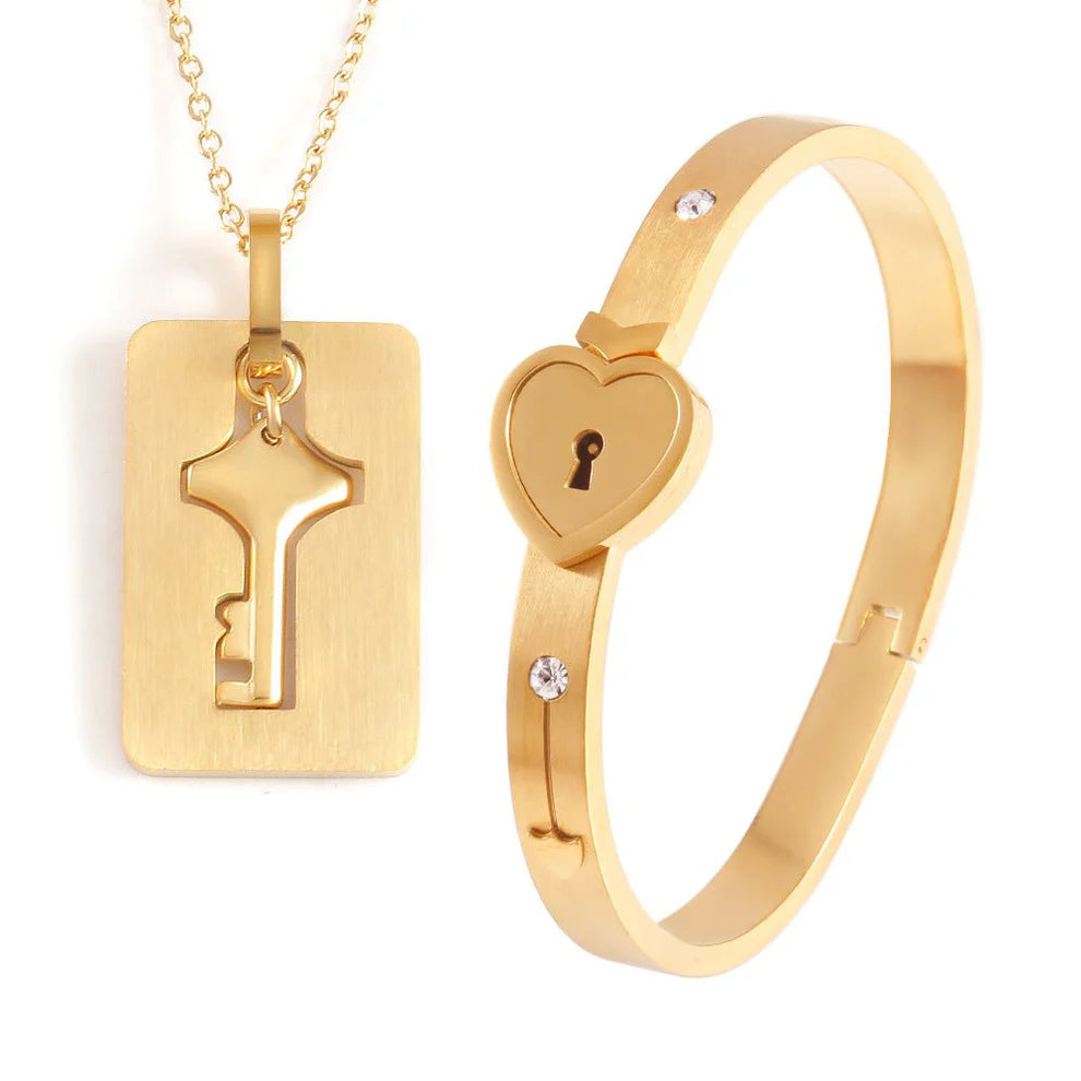 [$57 OFF] || Love Lock Jewelry Set - Low in Stock