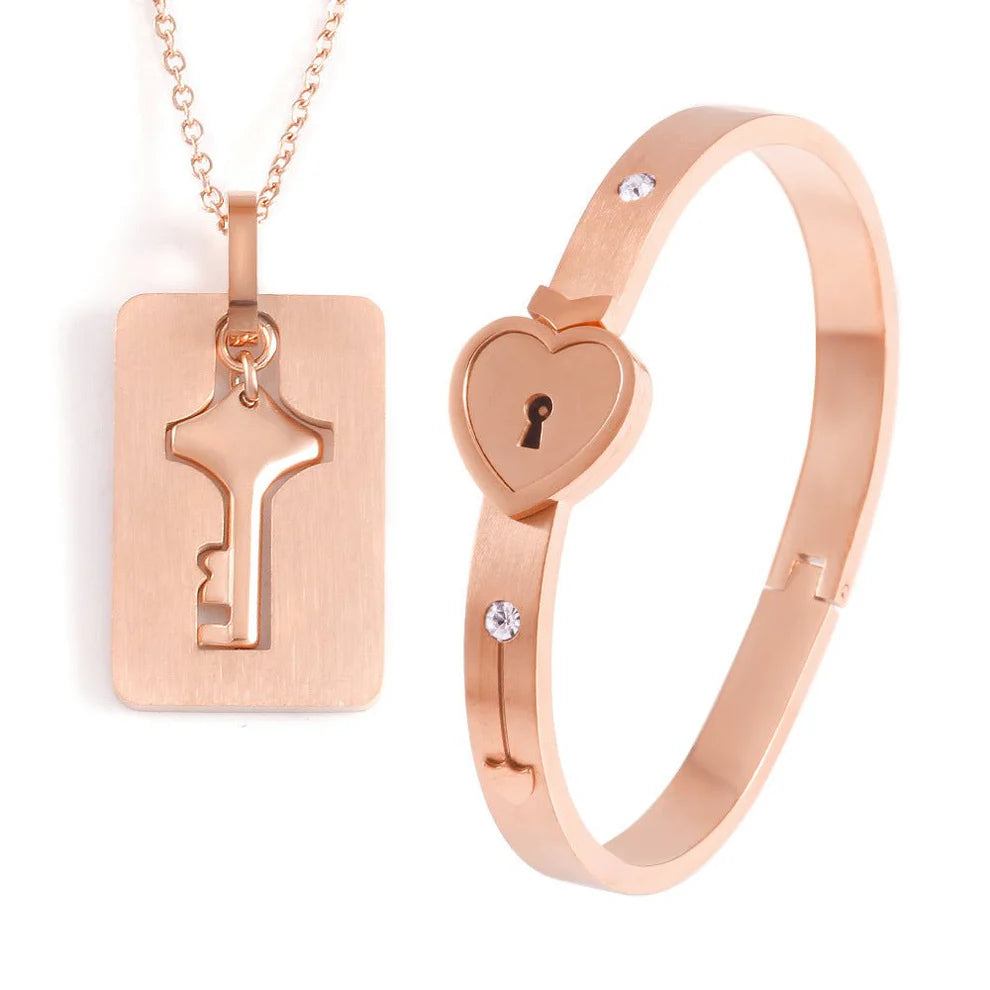 [$57 OFF] || Love Lock Jewelry Set - Low in Stock