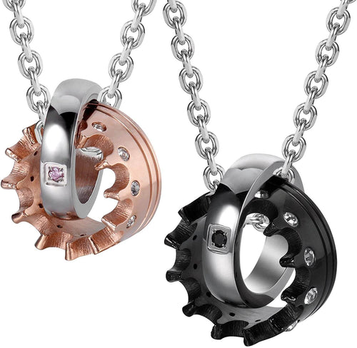 [$39 Off] || "His Queen, Her King" Couple Necklace - Low in Stock
